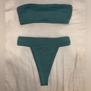 High Leg Ribbed Bikini